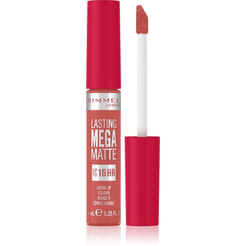 Lasting Mega Matte lekka matowa szminka w płynie 16 godz. odcień Coral Sass