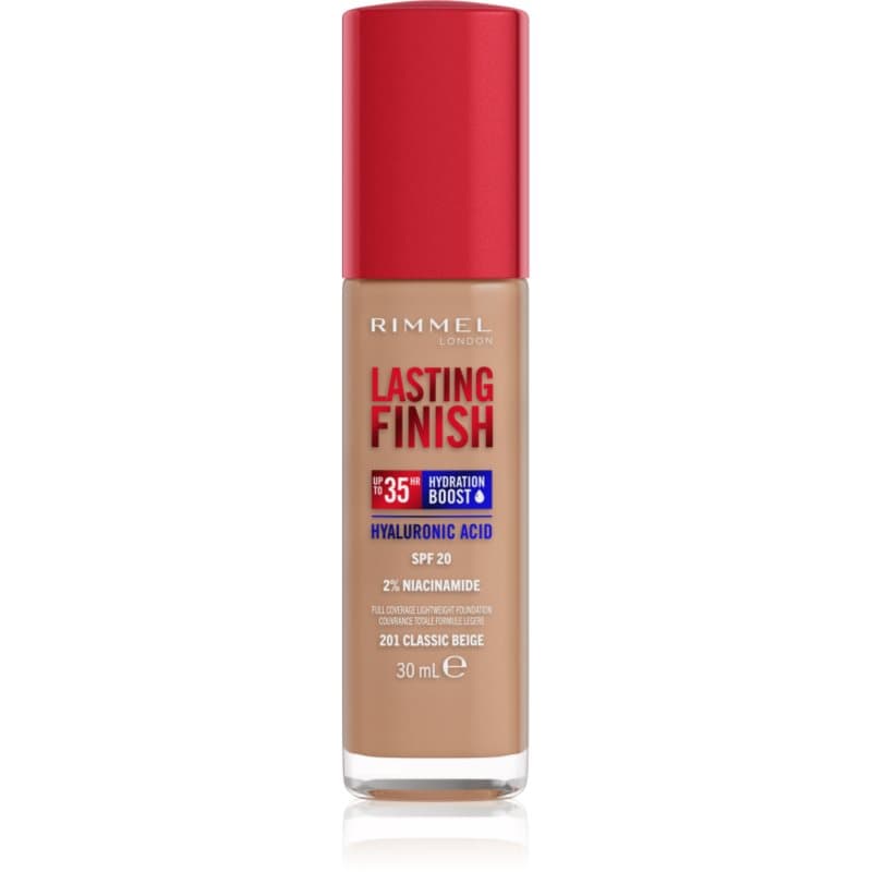 Rimmel Lasting Finish 35H Hydration Boost podkład nawilżający SPF 20 odcień 201 Classic Beige