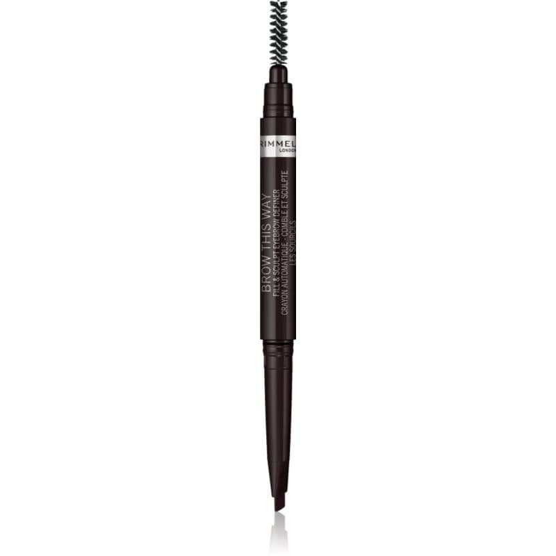 Brow This Way kredka do brwi ze szczoteczką 2 w 1 odcień 004 Soft Black