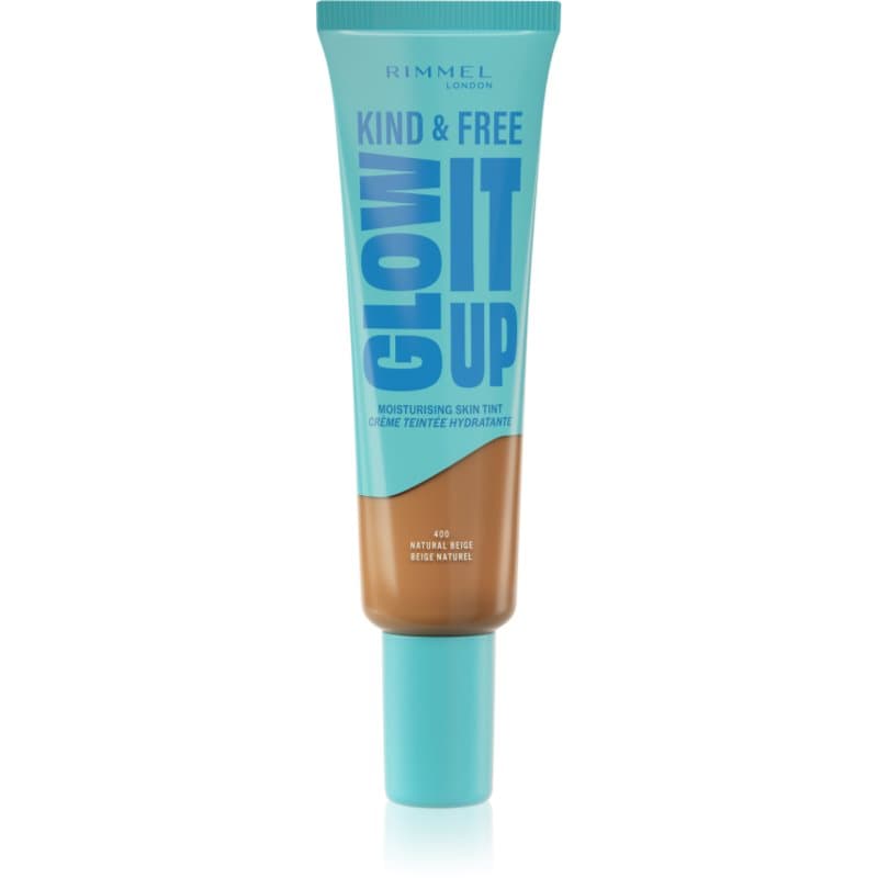 Rimmel Kind & Free Glow It Up lekki podkład nawilżający odcień 400 Natural Beige