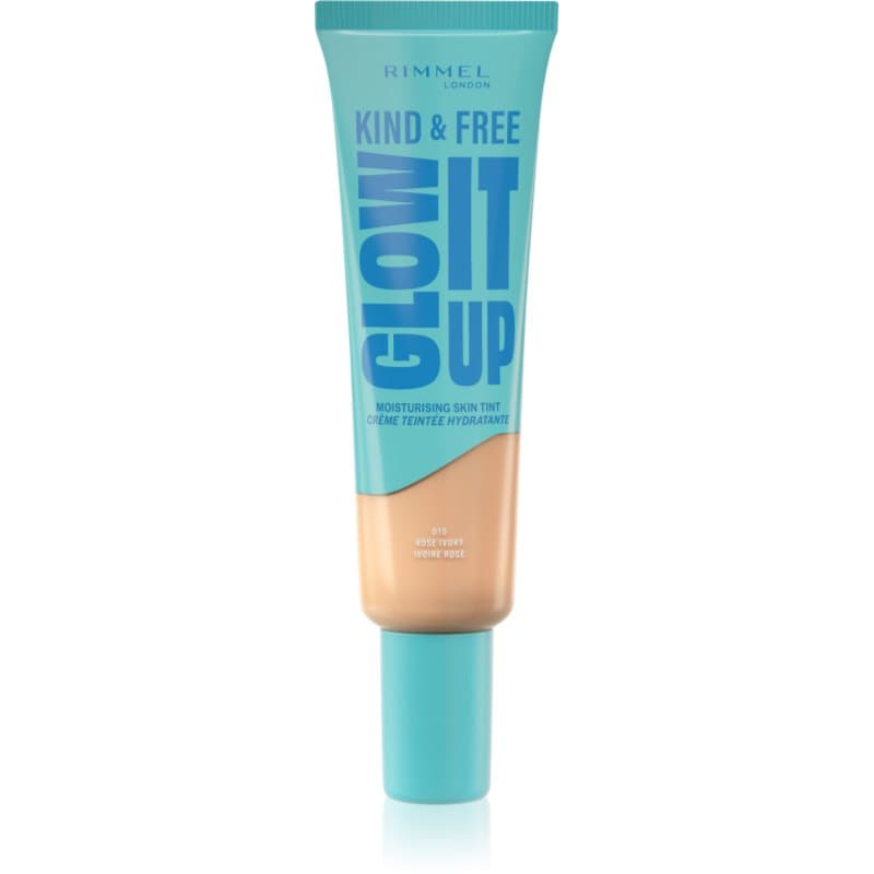 Rimmel Kind & Free Glow It Up lekki podkład nawilżający odcień 010 Rose Ivory