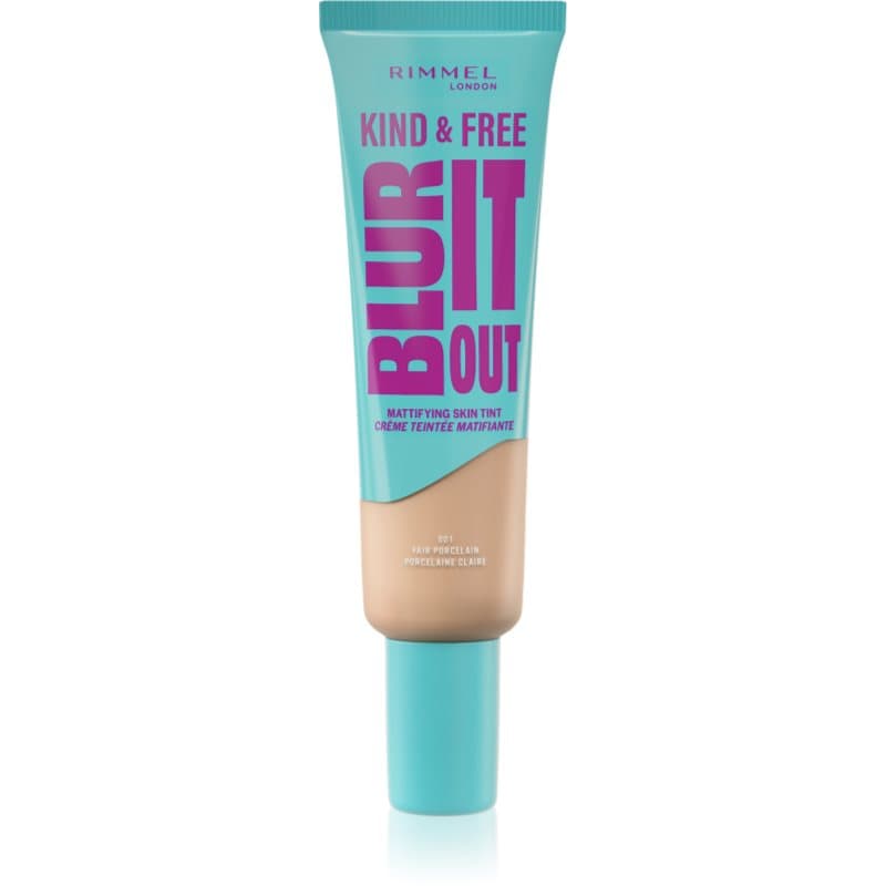 Rimmel Kind & Free Blur It Out lekki podkład nawilżający odcień 001 Fair Porcelain