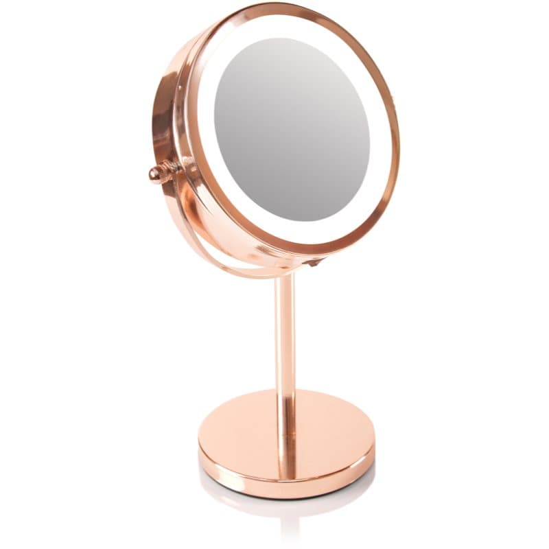 Rose gold mirror podświetlane lusterko kosmetyczne