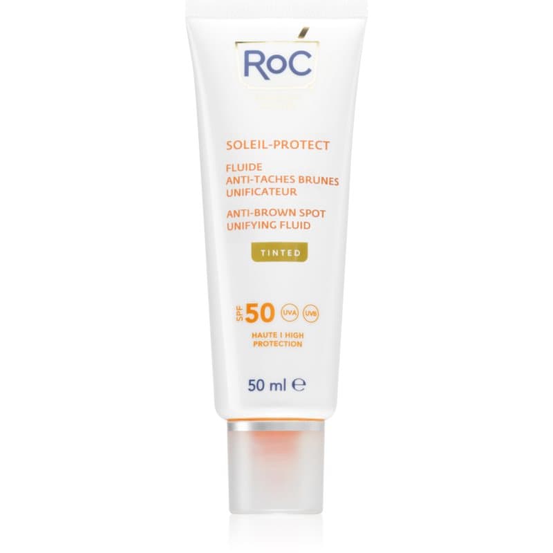 Soleil Protect Anti Brown Spots Unifying Fluid Tinted fluid tonujący ujednolicający cerę SPF 50 z witaminą C