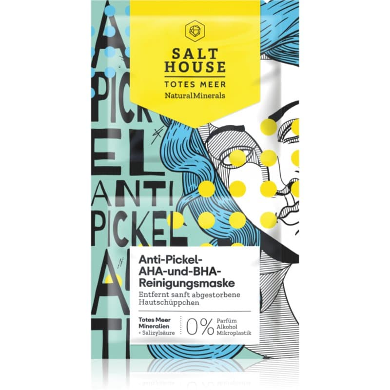 Natural Minerals Anti-pimple AHA and BHA Cleansing Mask maseczka oczyszczająca