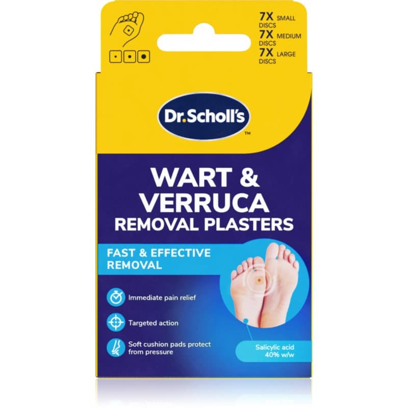 Dr. Scholl's Wart & Verruca Plaster zestaw plastrów redukcja ucisku na modzele