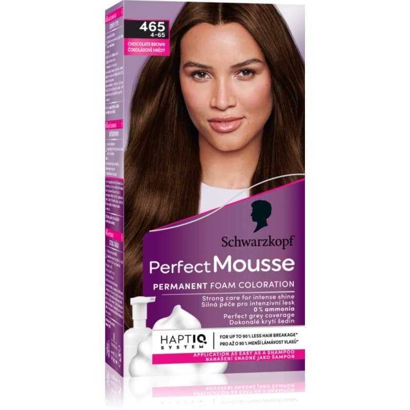 Perfect Mousse trwała farba do włosów odcień 465 Chocolate brown