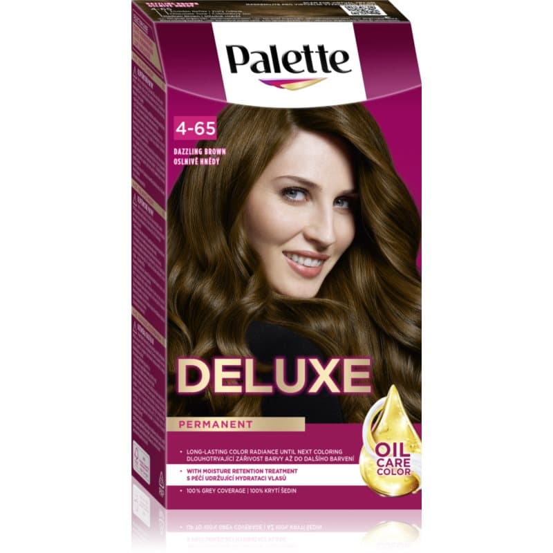 Palette Deluxe trwała farba do włosów odcień 4-65 Dazzling Brown