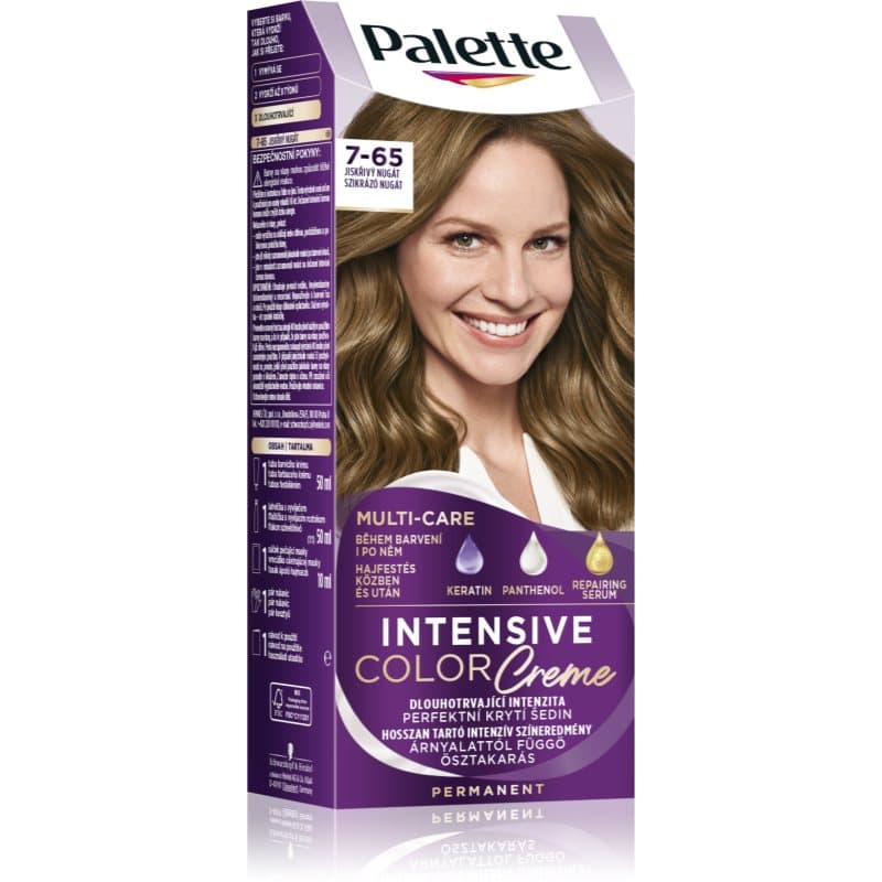 Palette Intensive Color Creme trwała farba do włosów odcień 7-65 (LG5) Sparkling Nougat