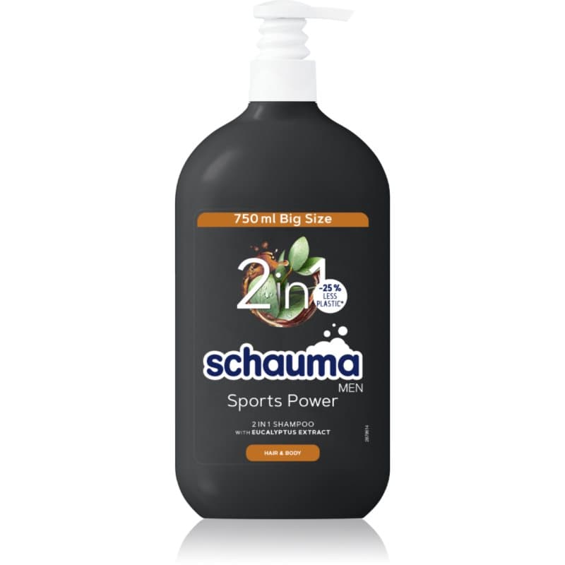 Schauma MEN żel pod prysznic i szampon 2w1 dla mężczyzn Sports Power