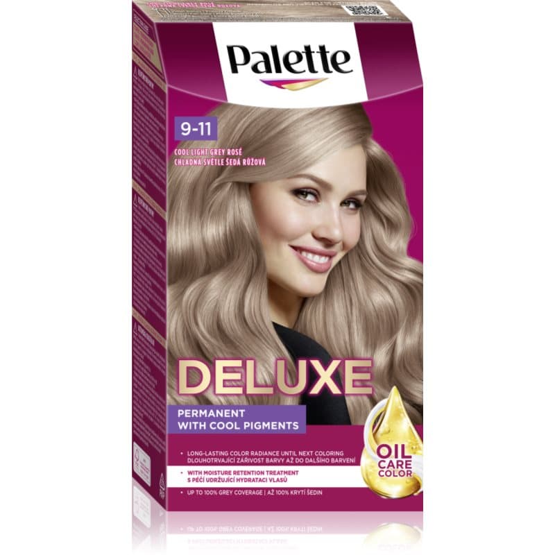 Palette Deluxe trwała farba do włosów odcień 9-11 Cool Light Grey Rose