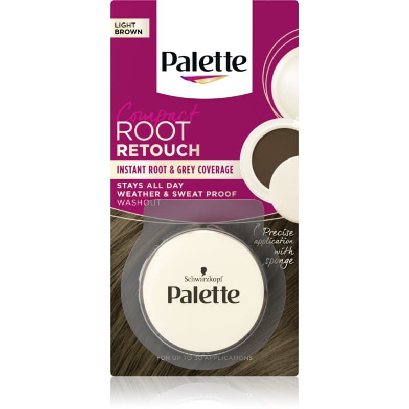 Palette Compact Root Retouch korektor do odrostów i siwych włosów z pudrowym efektem odcień Black