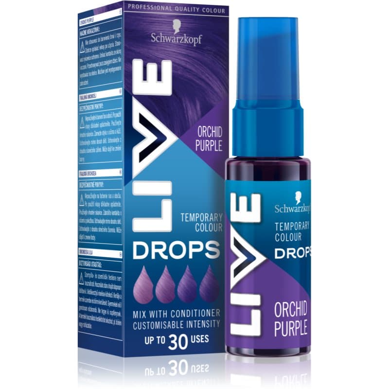LIVE Drops zmywalna farba do włosów odcień Orchid Purple