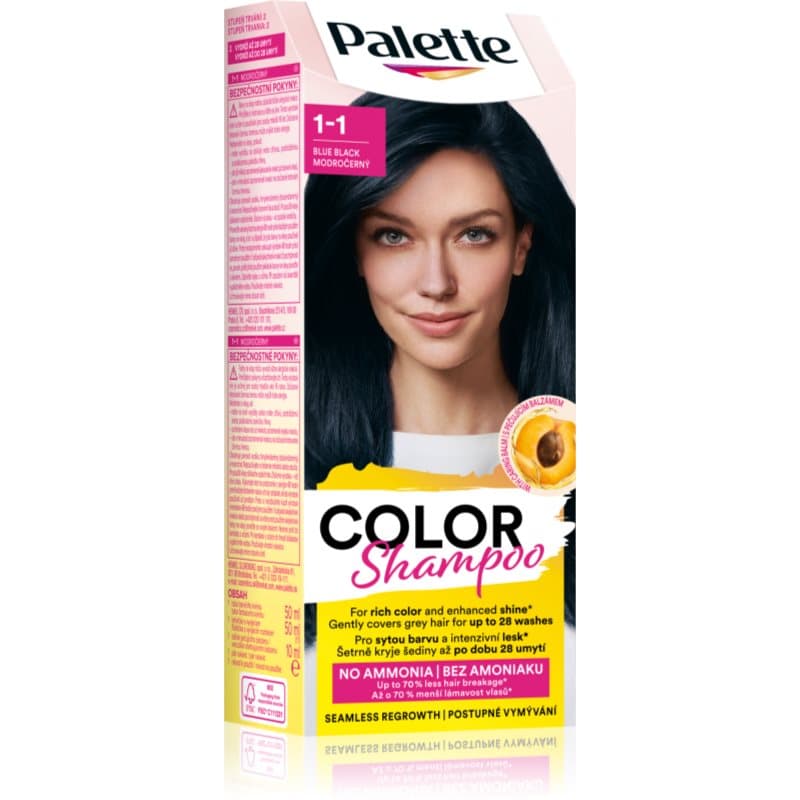 Palette Color Shampoo szampon tonujący odcień 1-1 Blue Black