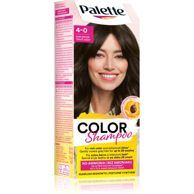 Palette Color Shampoo szampon tonujący odcień 4-0 Dark Brown