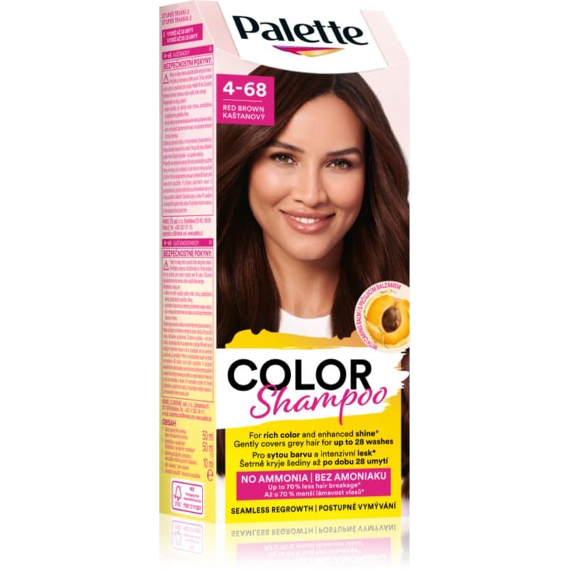 Palette Color Shampoo szampon tonujący odcień 4-68 Red Brown