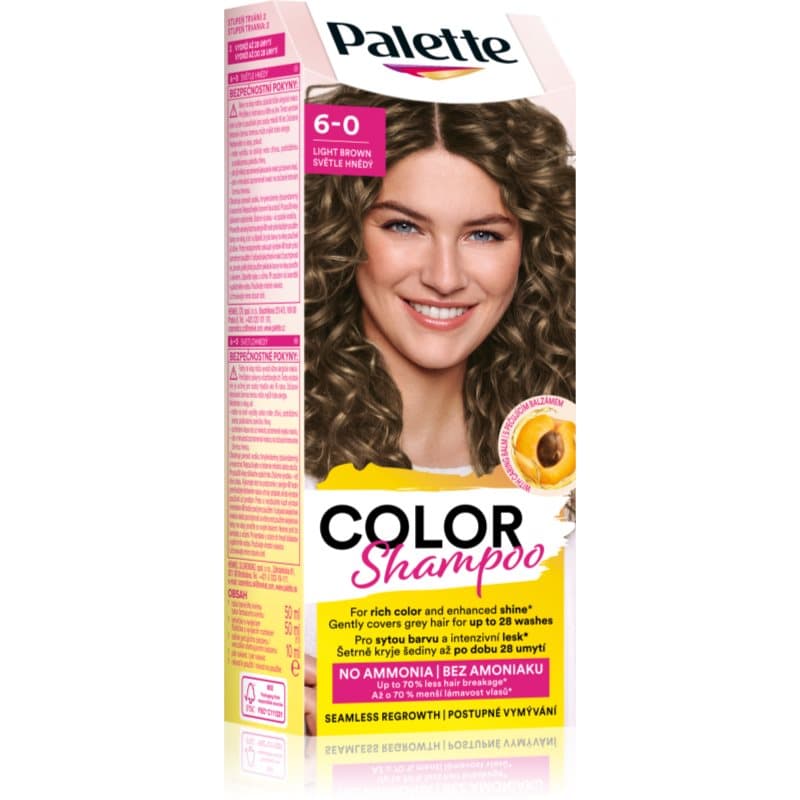 Palette Color Shampoo szampon tonujący odcień 6-0 Light Brown