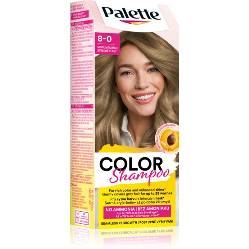 Palette Color Shampoo szampon tonujący odcień 8-0 Medium Blonde