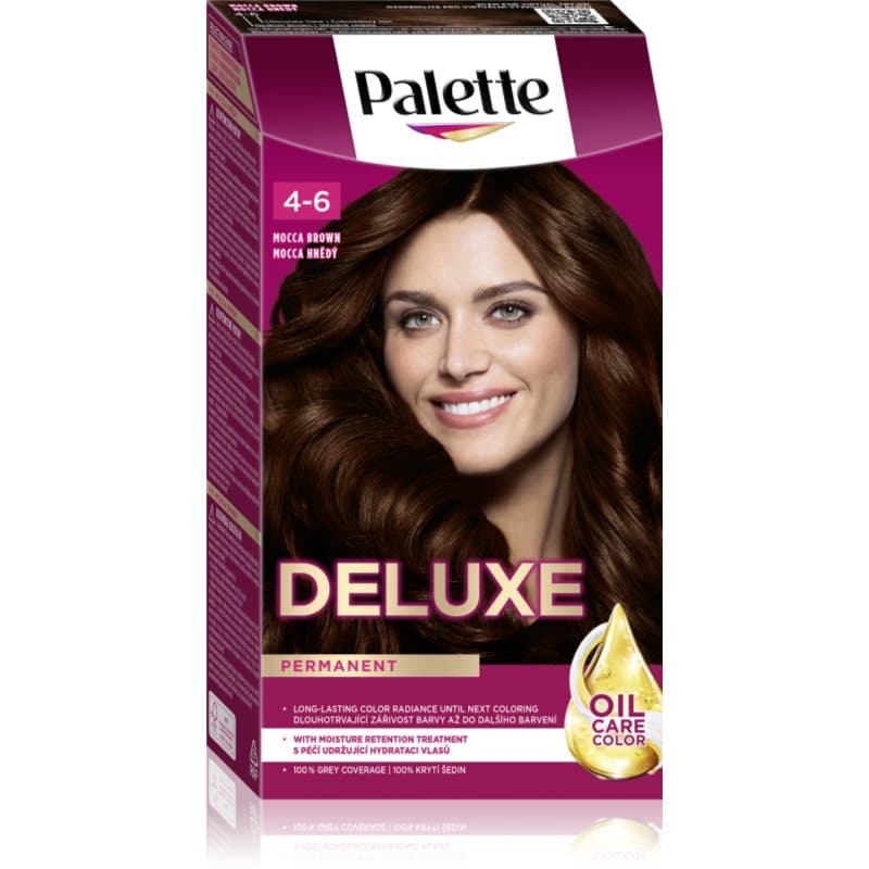 Palette Deluxe trwała farba do włosów odcień 4-6 Mocca Brown