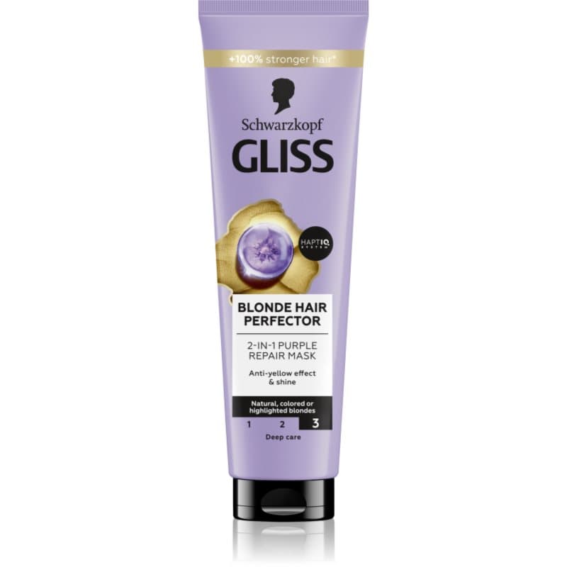 Gliss Blonde Hair Perfector regenerująca maska do włosów dla włosów rozjaśnionych lub z balejażem