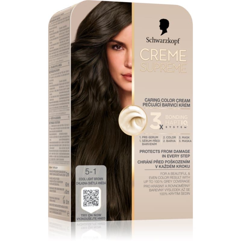 Creme Supreme trwała farba do włosów odcień 5-1 Cool Light Brown