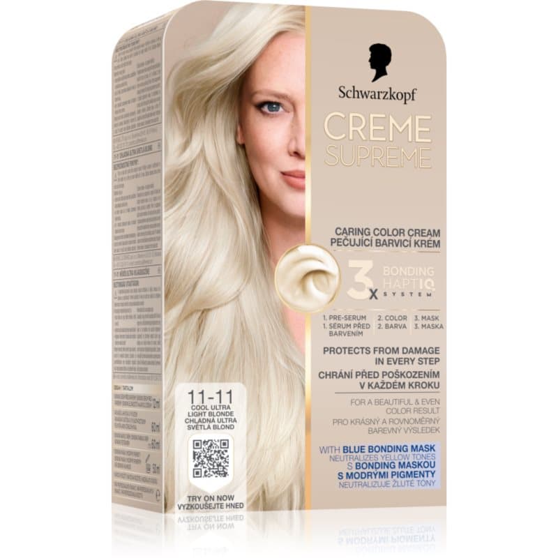 Creme Supreme trwała farba do włosów odcień 11-11 Cool Ultra Light Blonde