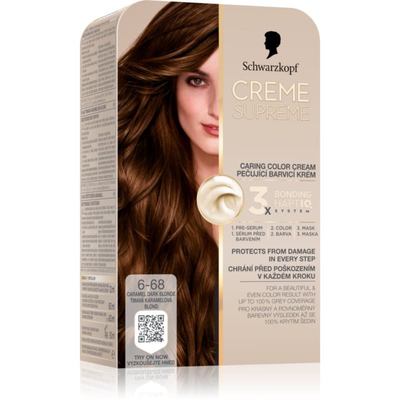 Creme Supreme trwała farba do włosów odcień 6-68 Caramel Dark Blonde