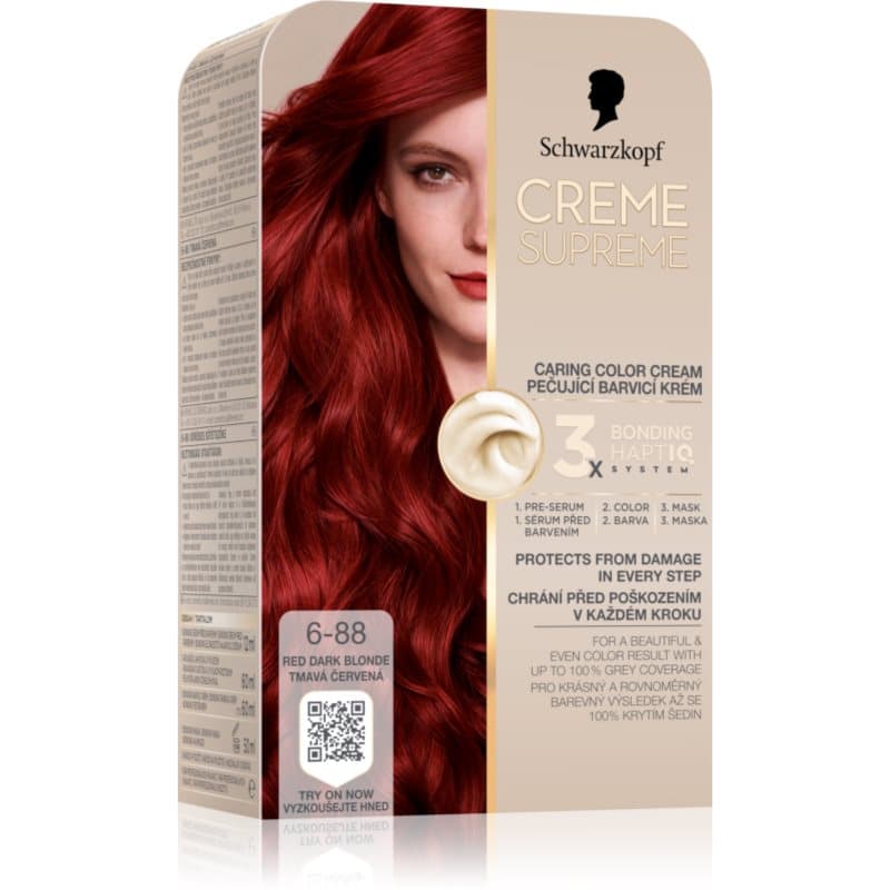 Creme Supreme trwała farba do włosów odcień 6-88 Red Dark Blonde