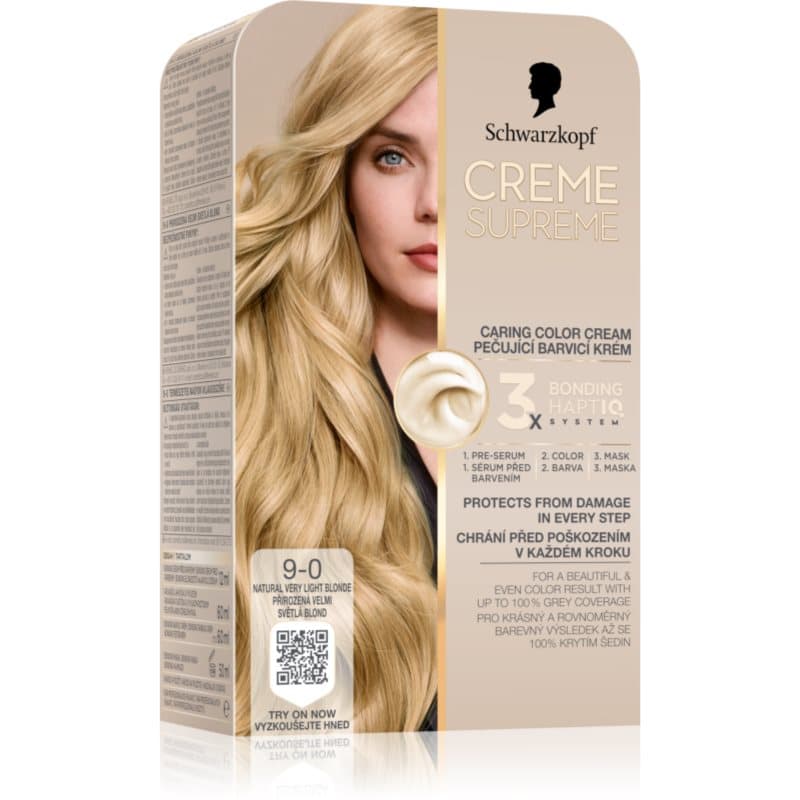 Creme Supreme trwała farba do włosów odcień 9-0 Natural Very Light Blonde