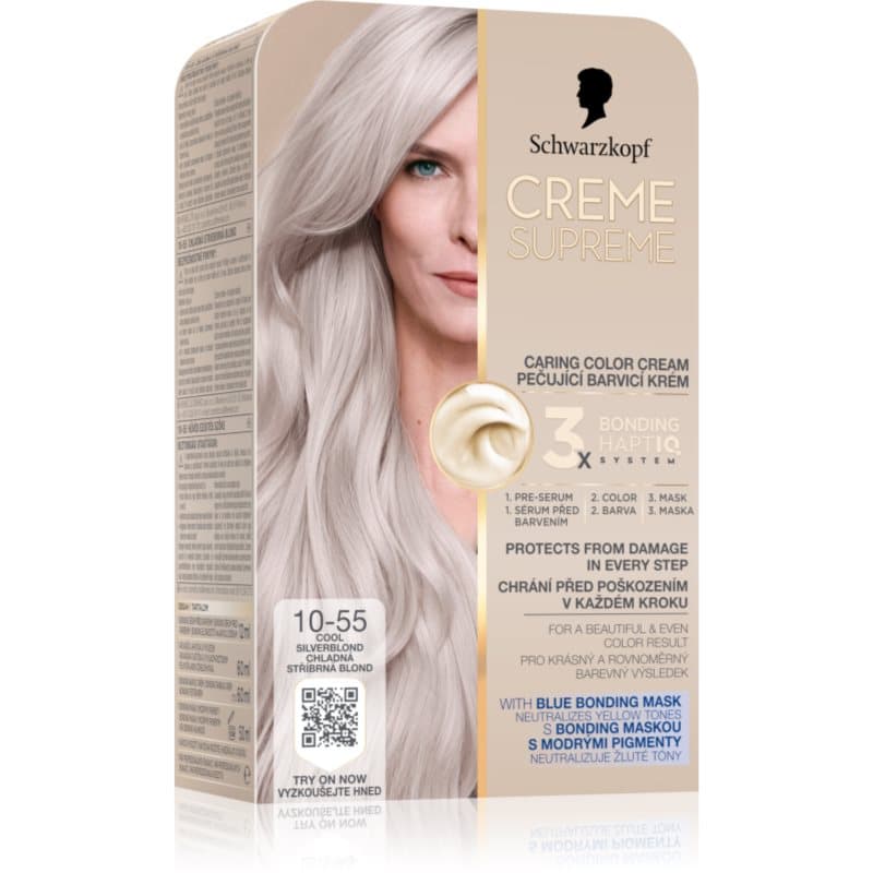Creme Supreme trwała farba do włosów odcień 10-55 Cool Silverblond