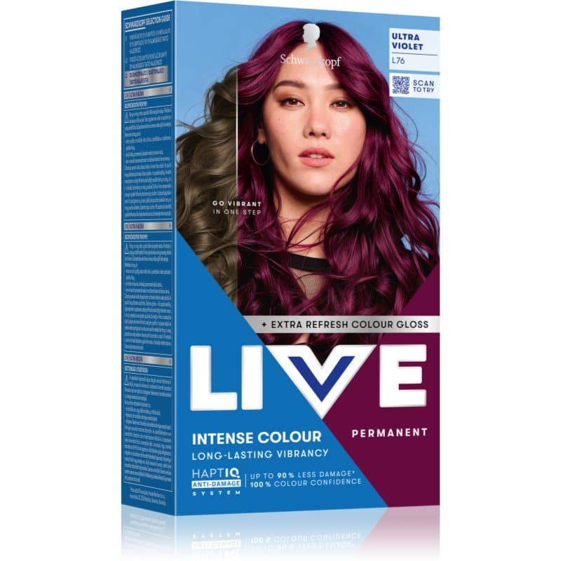 LIVE Intense Colour trwała farba do włosów odcień L76 ultra Violet