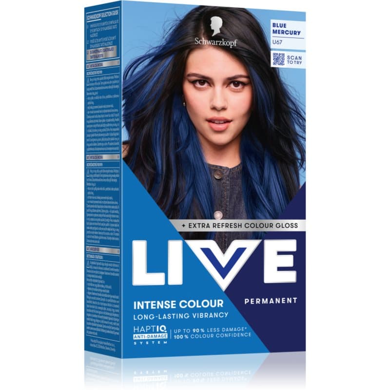 LIVE Intense Colour trwała farba do włosów odcień U67 Blue Mercury
