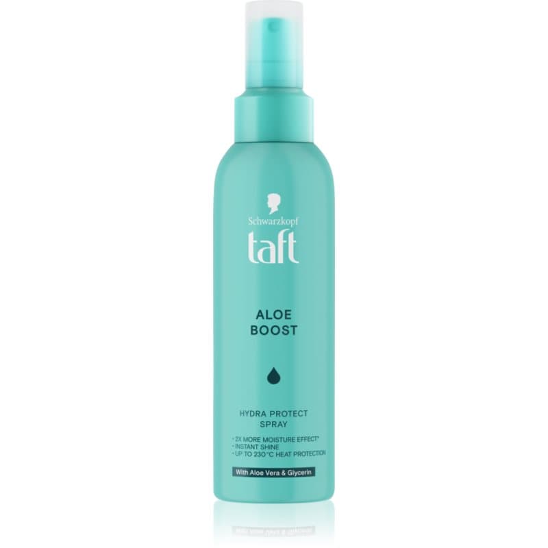 Taft Aloe Boost nawilżający spray do włosów włosów przed wysoką temperaturą