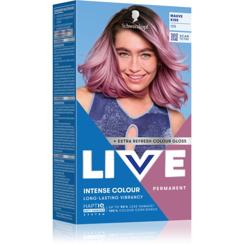 LIVE Intense Colour trwała farba do włosów odcień 105 Mauve Kiss