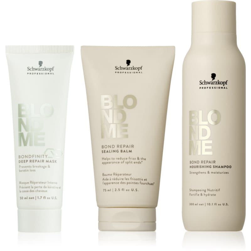 BlondMe Bond Repair Nourishing zestaw do włosów blond