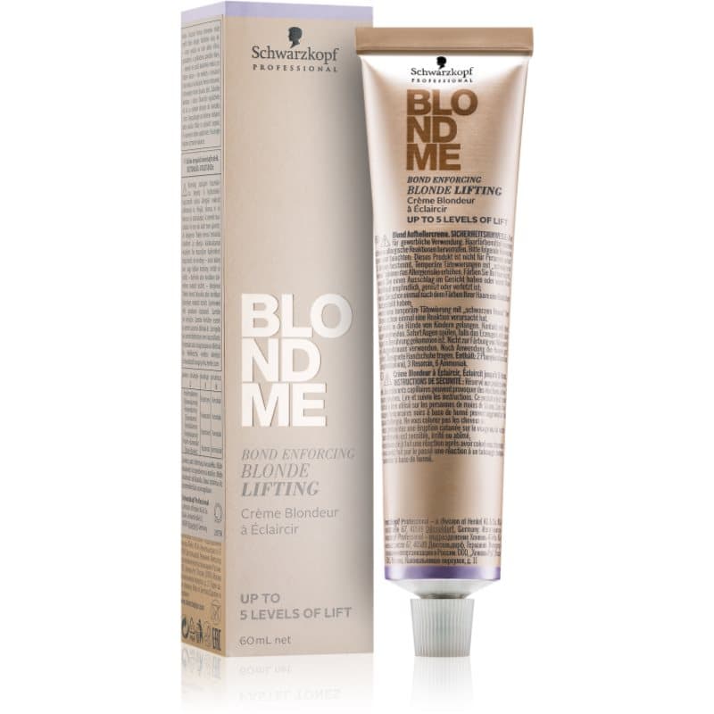 Blondme Lifting krem rozświetlający do włosów blond odcień Steel Blue