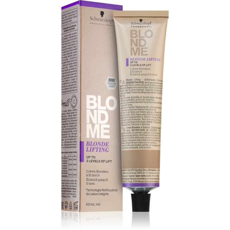 Blondme Lifting krem rozświetlający do włosów blond odcień Ash