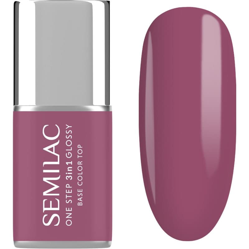 One Step 3in1 Glossy lakier hybrydowy do paznokci odcień 205 Purple Beige