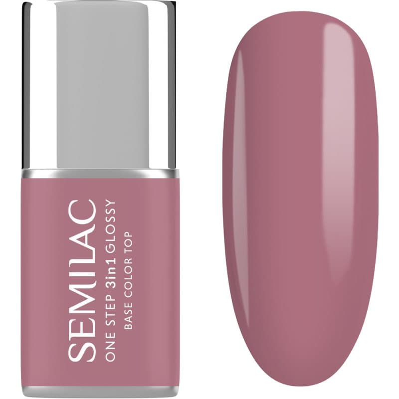 One Step 3in1 Glossy lakier hybrydowy do paznokci odcień 201 Earth Pink