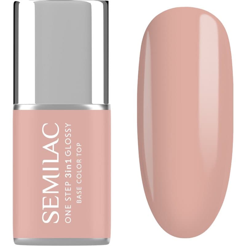One Step 3in1 Glossy lakier hybrydowy do paznokci odcień 450 Light Peach