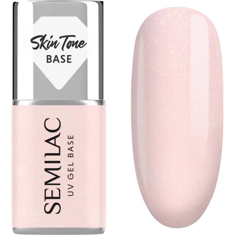 UV Gel Base Skin Tone Base baza do paznokci hybrydowych odcień Glitter Rose