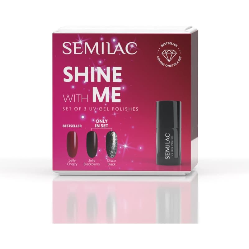Set Shine With Me zestaw lakierów do paznokci przy zastosowaniu lamp UV/LED