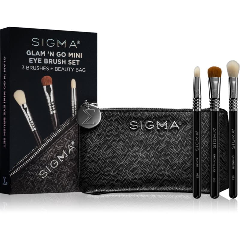 Brush Set Glam N Go zestaw pędzli z kosmetyczką
