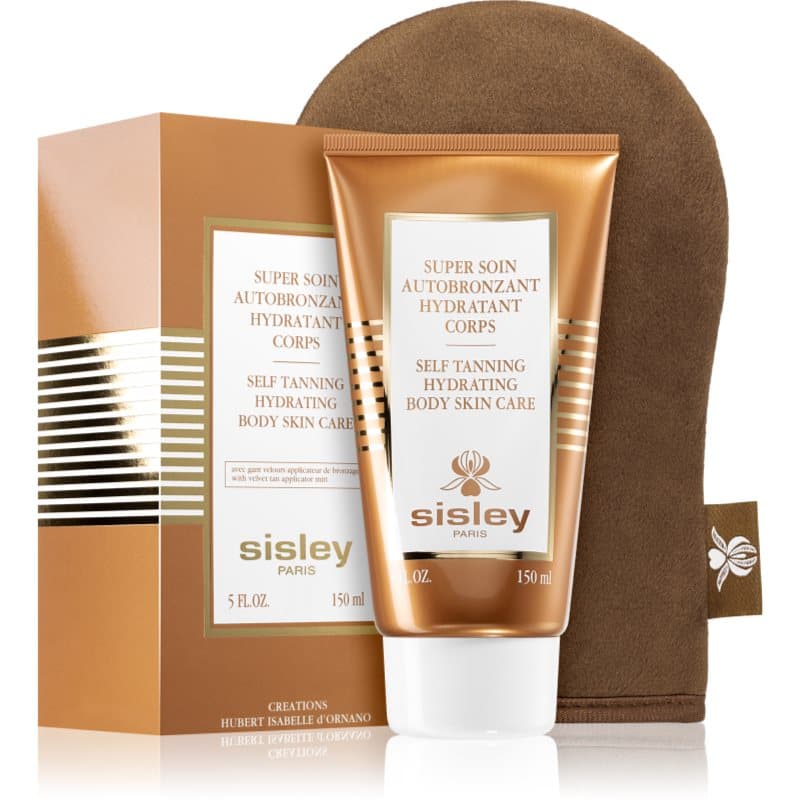 Super Soin Self Tanning Hydrating Body Skin Care samoopalające mleczko do ciała s aplikační rukavicí