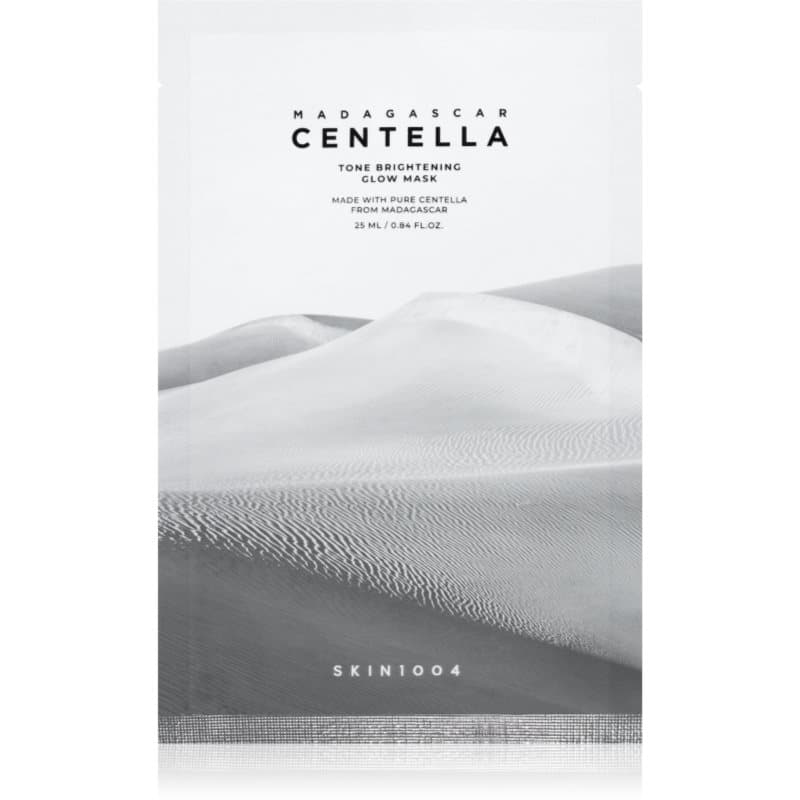 Madagascar Centella Tone Brightening Glow Mask maska rozświetlająca w płacie o działaniu uspokajającym