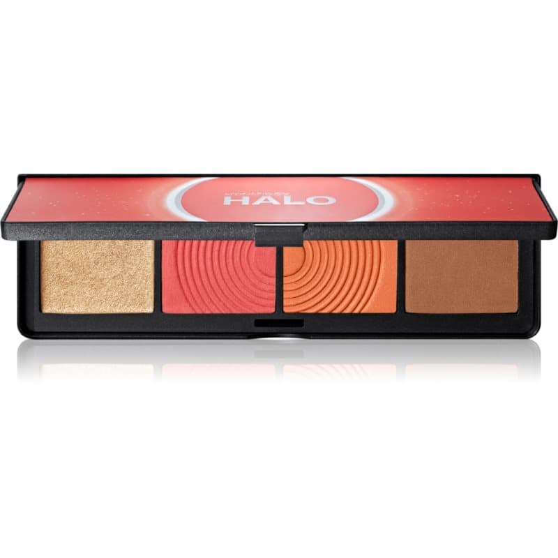 Halo Sculpt + Glow Face Palette paleta rozświetlaczy i róży do policzków odcień Coral Saturation