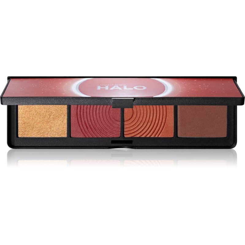 Halo Sculpt + Glow Face Palette paleta rozświetlaczy i róży do policzków odcień Berry Saturation