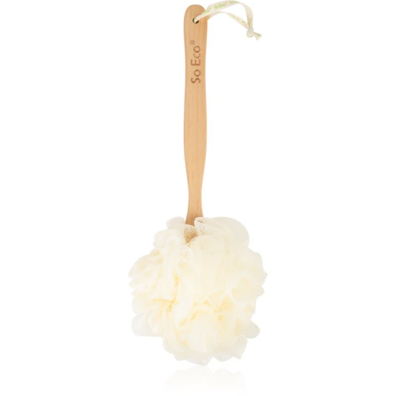Long Handle Shower Pouf gąbka do mycia ciała z długim uchwytem