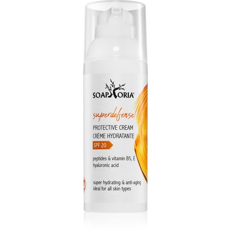 SuperDefense nawilżający krem ochronny z peptydami SPF20