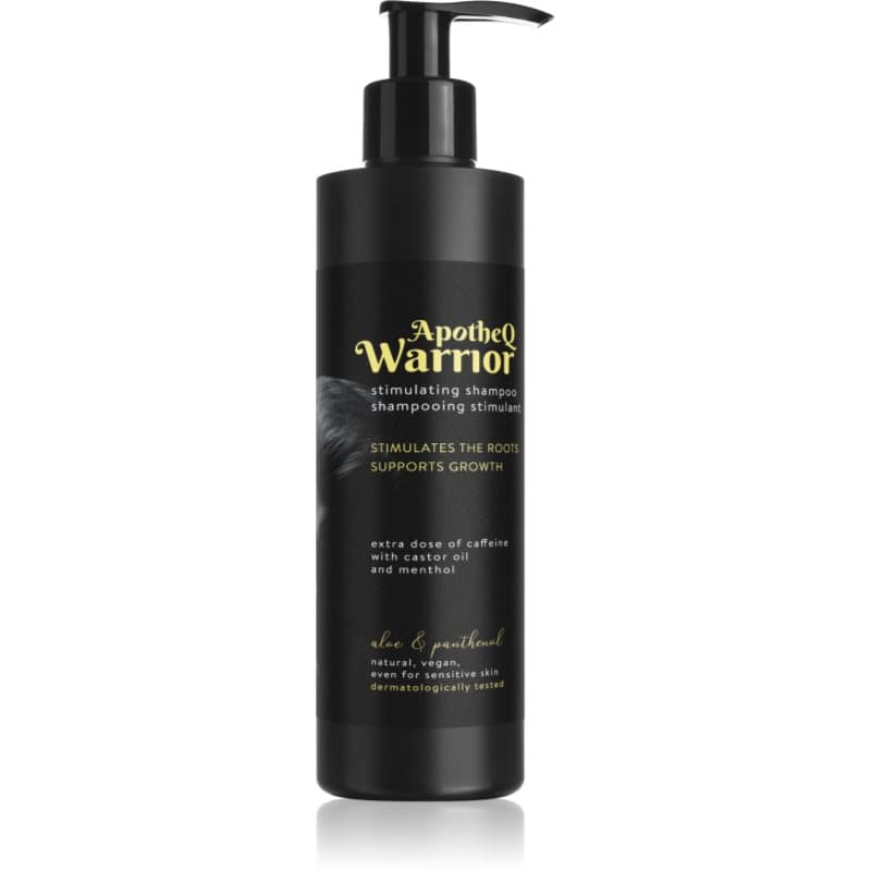 ApotheQ Warrior Caffeine Shampoo szampon stymulujący wzrost włosów